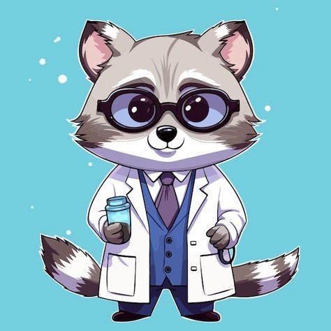 Vector a cartoon raccoon holding glasses... | Premium Vector #Freepik #vector #fun #book #background #open Background Open, Cartoon Raccoon, Raccoon Drawing, Book Background, Creative Lettering, Psd Icon, Racoon, Cartoon Images, A Cartoon