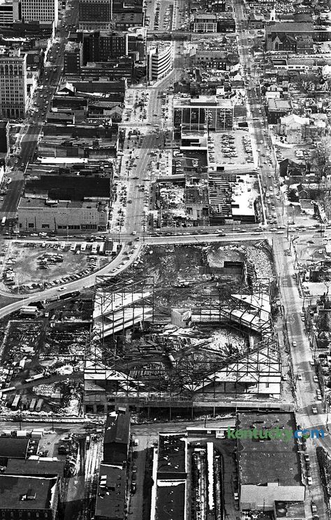 Rupp Arena construction, 1975 Rupp Arena, Kentucky Attractions, Lexington Kentucky, Lexington Ky, University Of Kentucky, Kentucky Wildcats, Big Blue, Wild Cats, American History