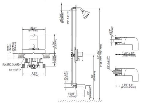 Shower Dimensions, Dream Bathrooms, Trim Kit, Shower Valve, Shower Head, Bathrooms Remodel, Plumbing, Bathrooms, Floor Plans