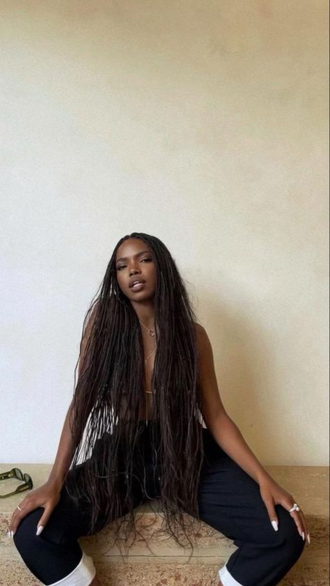 Ryan Destiny Box Braids, Ryan Destiny Braids, Braids Zoe Kravitz, Zoe Kravitz Braids, Ryan Destiny, Haute Hair, Braids Hairstyles Pictures, Zoe Kravitz, Black Hairstyles