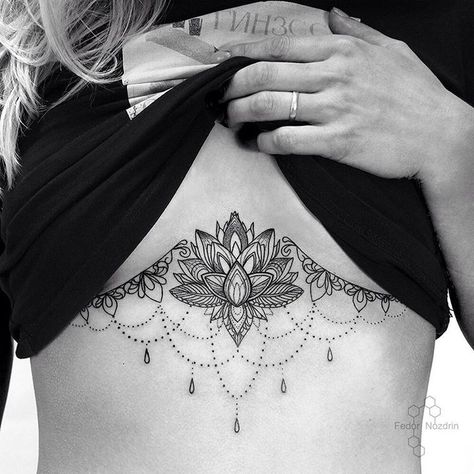 Jewelry tattoo - Imgur Underboob Tattoo Designs, Tattoo Diy, Underboob Tattoo, Cat Tattoos, Inspiration Tattoos, Disney Tattoo, Tiny Tattoo, Sternum Tattoo, Diy Tattoo