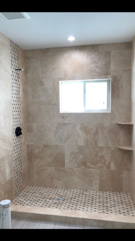 Brown Tone Bathroom, Beige Brown Bathroom Ideas, Earthtone Bathroom, Light Brown Tile Bathroom, Brown Restroom Ideas, Tan Tiles Bathroom Wall Color, Light Brown Shower Tile, Bathroom Remodel Brown Tones, Earth Tone Bathroom Ideas