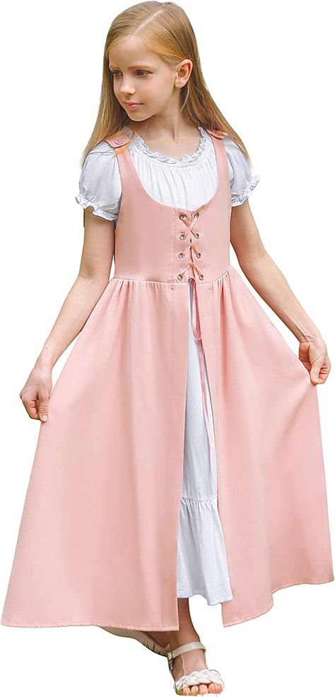 S Medievil Dress, Middle Ages Dress, Medieval Dress Princess, Faire Outfit, Middle Ages Clothing, Medieval Girl, Dresses Two Piece, Dress Medieval, Medieval Princess