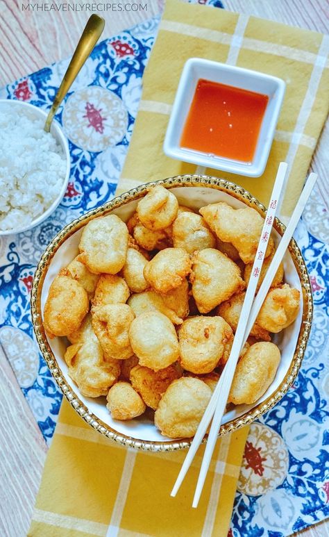 Better than Take-out Sweet & Sour Chicken Air Fryer Fried Chicken Tenders, Easy Chicken Fried Steak, Fried Chicken In Air Fryer, Chinese Chicken Balls, Walnut Chicken Recipe, Chicken In Air Fryer, Chicken Batter, Royal Recipe, Air Fryer Fried Chicken