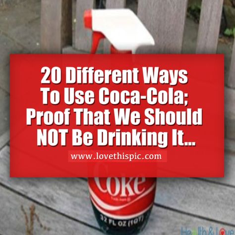 All this can be done with a simply coke? This proves to be useful yet bad for… Coke Cleaning Hacks, Diy Mold Remover, Cleaning With Coke, Marker Stain, Cleaning Stuff, Coca Cola Can, Coke Cola, Coke Cans, Oven Cleaning