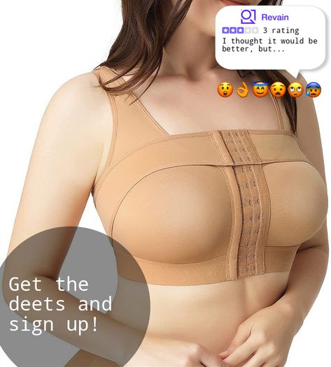 FeelinGirl Post Surgery Closure Brassiere Sports | 4 User Reviews Surgery Bra, Post Surgery Bra, Compression Bra, Front Closure Bra, Mastectomy Bra, Shapewear Tops, Posture Corrector, Support Bra, Post Surgery