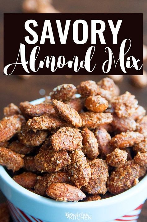 Roasted Almonds Recipe, Flavored Nuts, Spicy Almonds, Spiced Almonds, Healthy Nuts, Nut Recipes, Party Snack, Roasted Nuts, Snacks Für Party