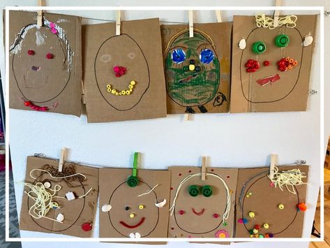 Self-Identity Panels - A Reggio Emilia Tradition — Roots & Wings Reggio Emilia Classroom Setup, Reggio Emilia Activities, Reggio Emilia Ideas, Reggio Emilia Art, Abordagem Reggio Emilia, Provocations Reggio, Reggio Emilia Preschool, Name Activities Preschool, Reggio Emilia Classroom