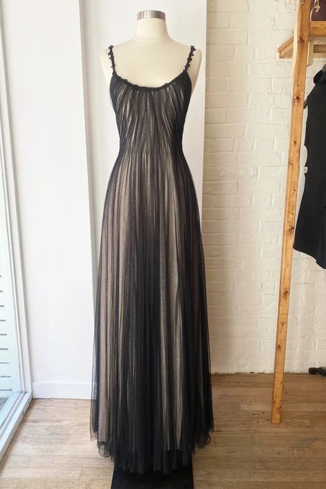 Rare Vintage Shawn Ray Fons Grecian Tulle & Silk Gown – Aquelarre Shop