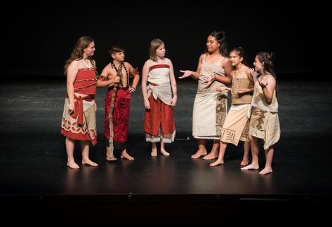 Moana Jr Costumes, Moana Jr, Youth Theatre, Musical Plays, Video Shoot, Stage Play, Theatre Company, Moana, Costume Ideas