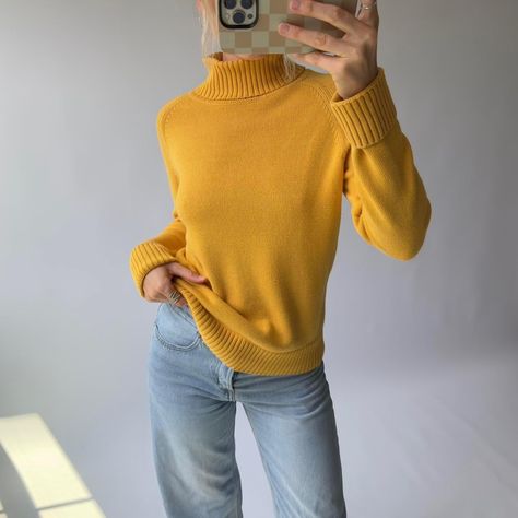 Mustard Yellow Turtleneck Sweater 

Size medium but... - Depop Yellow Turtleneck, Sweater Turtleneck, Yellow Sweater, Mustard Yellow, Turtleneck Sweater, Women's Sweater, Sweater Top, Sweater Sizes, Mustard