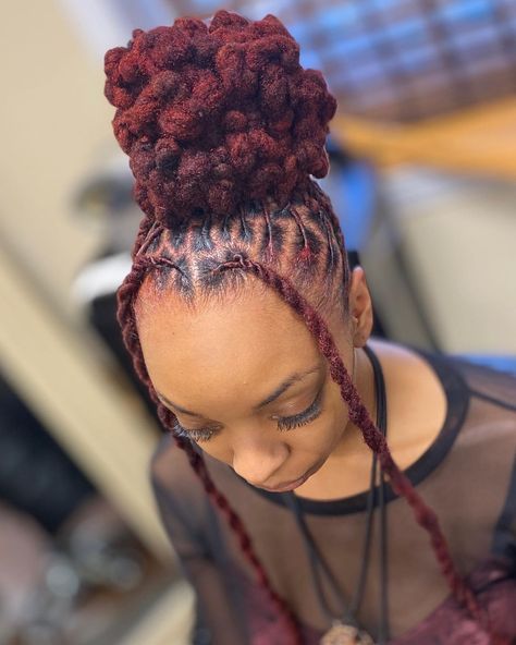 Half Dreads, Big Chop Hairstyles, Loc Updo, Blonde Dreads, Dreadlocks Styles, Dreads Girl, Beautiful Dreadlocks, Loc Inspiration, Short Locs Hairstyles