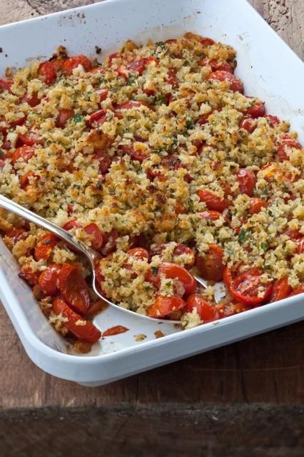 Tomato Gratin Recipe, Grape Tomato Recipes, Tomato Gratin, Barefoot Contessa Recipes, Cherry Tomato Recipes, Tomato Dishes, Barefoot Contessa, Cherry Tomato, Veggie Side Dishes