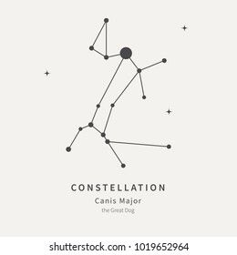 Star Constellation Tattoo, Canis Major, Constellations In The Sky, The Dog Star, Lucky Tattoo, Sirius Star, Constellation Art, Constellation Tattoos, Star Constellations