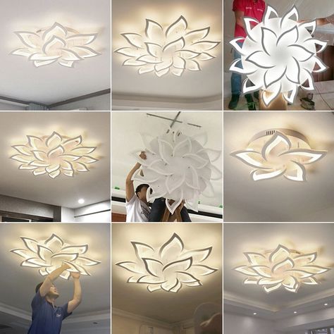 Ceiling Design Living Room, Ceiling Design Modern, Modern Led Ceiling Lights, Ceiling Light Design, Loft Design, False Ceiling Design, Luminaire Design, False Ceiling, Modern Ceiling Light