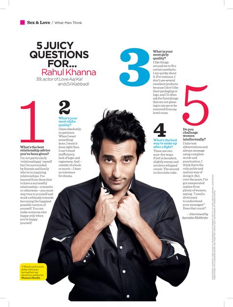 layout and feature idea "5 Questions for your Principal"! Magazine Question And Answer Layout, Magazine Profile Layout, Magazine Interview Layout, Interview Layout, Magazine Layout Inspiration, Feature Story, Magazine Design Inspiration, 25 Questions, Rahul Khanna