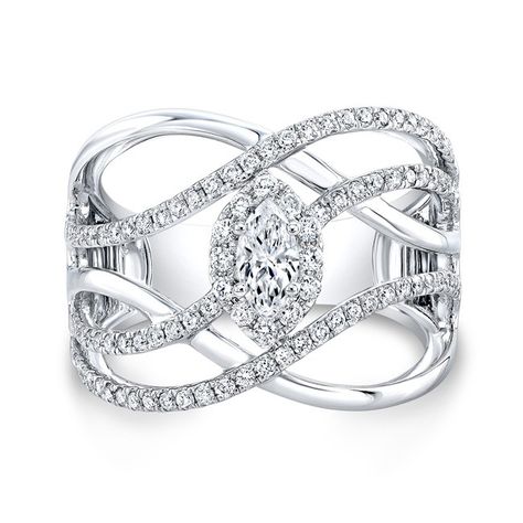 18k White Gold Forevermark® Diamond Band - FM33254-18W Forevermark Diamonds, Titanic Jewelry, Marquise Shape Diamond, Diamond Fashion Rings, Ladies Diamond Rings, Best Jewelry Stores, Modern Ring, Bling Rings, Old Jewelry