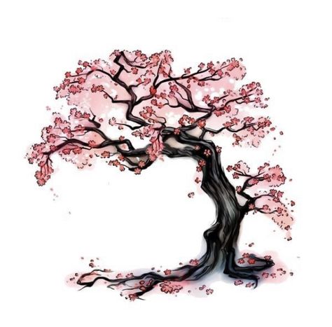 Cherry Tree Tattoos, Voll Arm-tattoos, Bonsai Tree Tattoos, Tree Tattoo Meaning, Cherry Blossom Tree Tattoo, Blossom Tree Tattoo, Tree Tattoo Small, Kunst Tattoos, Japanese Tree