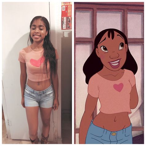 Nani Pelekai #liloandstitch #halloween #halloweencostumes #girl #disney Nani Lilo And Stitch Outfit, Nani And David Costume, Nani Cosplay, Nani Lilo And Stitch Costume, Nani Costume, Halloween Movie Costumes, Nani Pelekai, Stitch Halloween Costume, Cartoon Costume