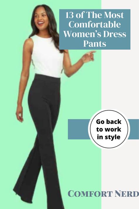 We have gathered together a list of some of the most popular and comfy pants that have become classic business dress pant that will work well for most women. Slack Pattern, Women's Slacks, Tall Women Dresses, Comfortable Dress Pants, Best Work Pants, Dress Yoga Pants, Women's Dress Pants, Business Dress Women, Pants For Work