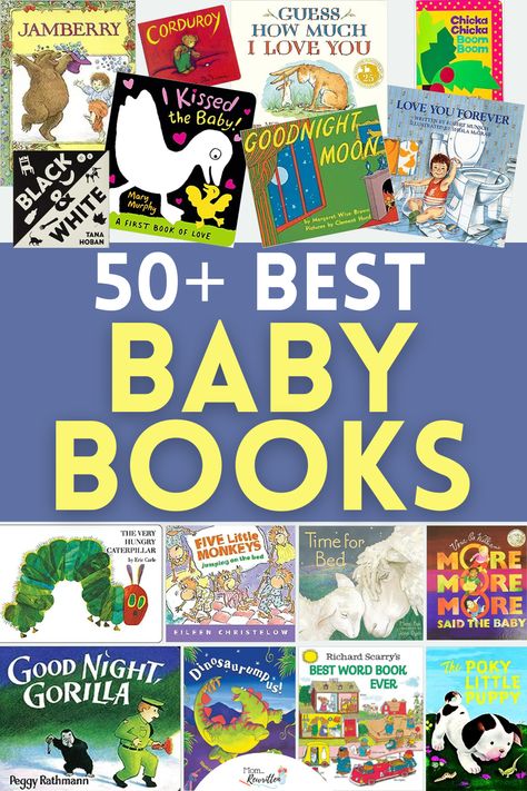 Collection of the best baby books for babies and toddlers that each new parent needs to own. Includes suggestions on ideal baby shower gifts, books for newborns, best toddler picture books and ideal bedtime stories. Article also includes tips for reading to young children, how to engage a baby with reading, which interactive books are best, and classic stories every baby needs. Personal book recommendations from a parent for educational books, board books, hardcovers, and more! Best Story Books, Classic Baby Books, Tips For Reading, Baby Storytime, Best Baby Book, Babies First Words, Toddler Pictures, Board Books For Babies, Baby Bedtime