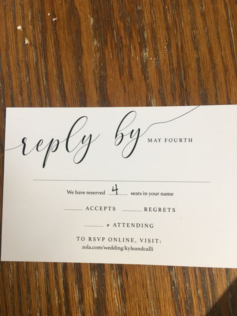 Wedding Rsvp Invitations, We Have Reserved Seats For You Rsvp, Rsvp Wedding Cards Wording, Small Simple Wedding, Simple Wedding Reception, Taylor Wedding, Wedding Moodboard, Bearly Wait, Wedding Invitation Inspiration