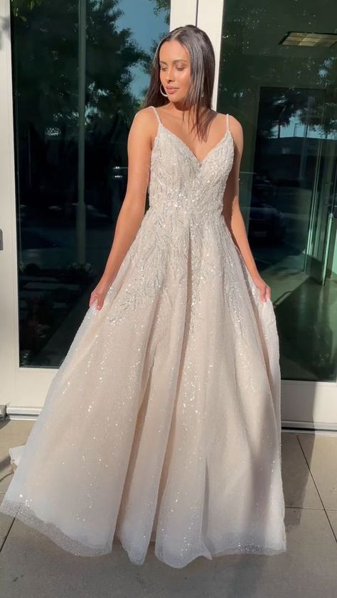 A Line Wedding Dress Sparkle Lace, Sparkly Chiffon Wedding Dress, Glitter Sequin Wedding Dress, Sparkling A Line Wedding Dress, Aline Sparkle Wedding Dress, Sequence Wedding Dress Sparkle, A Line Wedding Dress With Sparkle, A Line Glitter Wedding Dress, Simple Wedding Dress With Sparkle