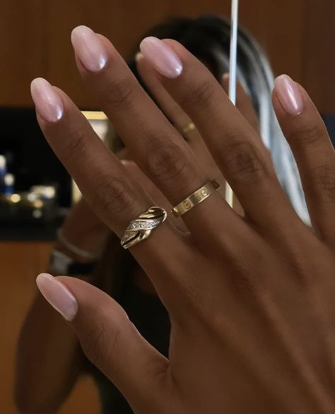 Pink Chrome, Minimal Nails, Work Nails, Girls Nails, Fire Nails, Chic Nails, Dope Nails, Short Acrylic Nails, Chrome Nails