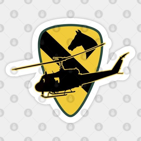 AIR CAV - Air Cav 1st Cavalry Division - Sticker | TeePublic 1st Cavalry Division, Us Army, Division, Vietnam