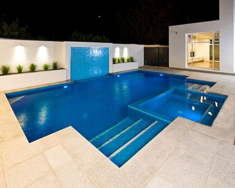 Photo Gallery - Best Swimming Pools - Freedom Pools Indoor Swimming Pool Design, Pool Indoor, Moderne Pools, Piscina Interior, Indoor Pools, Luxury Swimming Pools, Cool Swimming Pools, Concrete Pool, Luxury Pools