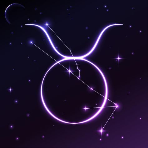 Space symbol of taurus of zodiac and hor... | Premium Vector #Freepik #vector #astrology #astrology-background #horoscope-background #constellation Astro Symbol, Astrology Logo, Taurus Wallpaper, Taurus Symbols, Magic Rose, Star Sign Art, Taurus Astrology, Taurus Art, Zodiac Signs Symbols