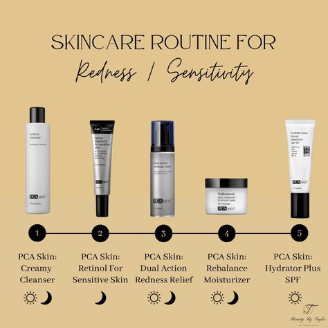 PCA Skin Routine for treating redness and sensitivity! #rosacea #redness #sensitiveskin #pcaskin #pcaprosknow Pca Skin Care, Skincare Routines, Pca Skin, Skin Redness, Skin Routine, Skin Care Products, Retinol, Skincare Routine, Care Products