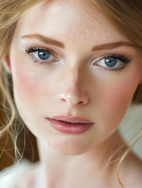 Blonde Styles, Bridal Makeup For Blue Eyes, Wedding Makeup For Blue Eyes, Fair Skin Makeup, Beach Looks, Blonde Hair Makeup, Makeup For Blue Eyes, Best Wedding Makeup, Old Makeup