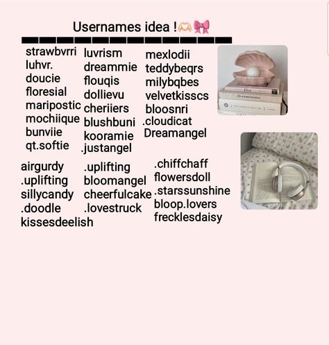 # New pin 📌 Coquette Usernames, Coquette Name, Pfp Ideas, New Pins, Girl Names, Cute Icons, Meant To Be, Lily, Quick Saves