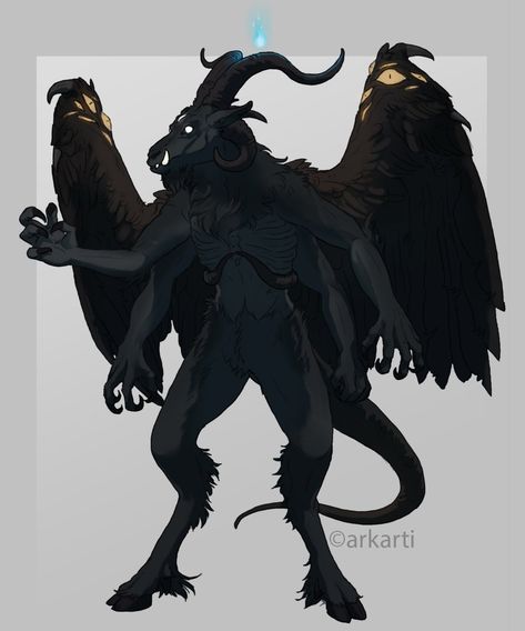 Goat Demon, Demon Baby, Dark Creatures, Pagan Gods, Creature Drawings, Demon Art, Dragon Drawing, Creature Concept Art, God Art