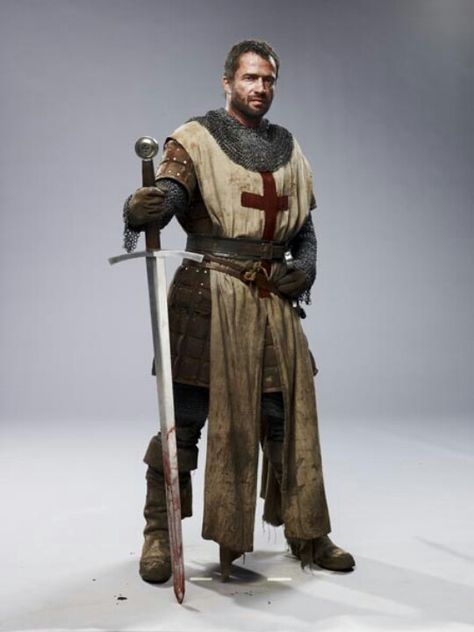 James Purefoy - "Ironclad" but really he's Richard I in Gisborne: Book of Kings. Temple Knights, James Purefoy, Knight Templar, Crusader Knight, Armor Clothing, Knight Costume, Empire Romain, Knight In Shining Armor, Japon Illustration