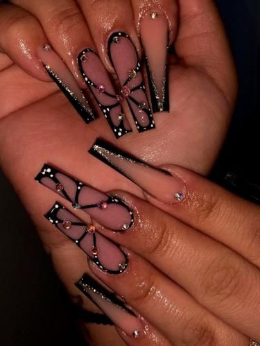 Nails Design With Rhinestones, Colored Acrylic Nails, Long Acrylic Nails Coffin, Unique Acrylic Nails, Vacation Nails, Long Square Acrylic Nails, Bling Acrylic Nails, Acrylic Nails Coffin Short, Pink Acrylic Nails