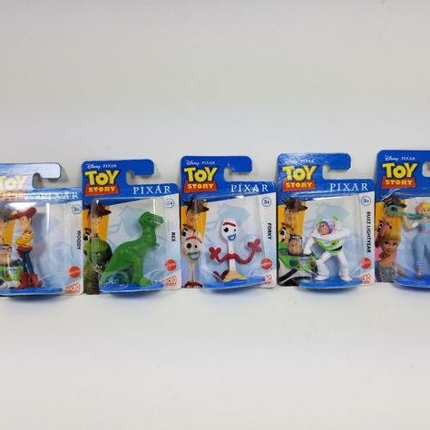 Toy Story Action Figures Cake Decorations Set Approximately 2" + Or - Toy Story Cup Cake Stand, Toy Story Dessert Table, Toy Story Party Favors, Toy Story Centerpieces, Toy Story Party Decorations, Toy Story Theme, Cake Decorating Set, Story Birthday, Toy Story Birthday Party