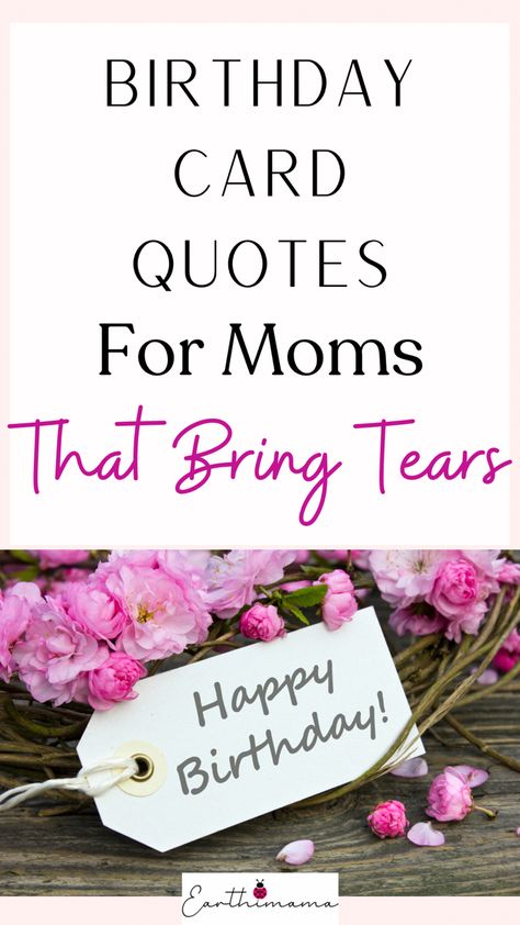 Thoughtful Birthday Quotes For Moms That Will Bring Tears Happy Birthday Quotes For Mom From Daughter, Words For Mom Birthday, Birthday Quotes For Mother From Daughter, Birthday Card Messages For Mom, Quotes For Mom's Birthday, Sweet Birthday Messages For Mom, Happy Birthday Mom From Daughter Quotes, What To Write In Moms Birthday Card, Birthday Quotes For Mom From Daughter