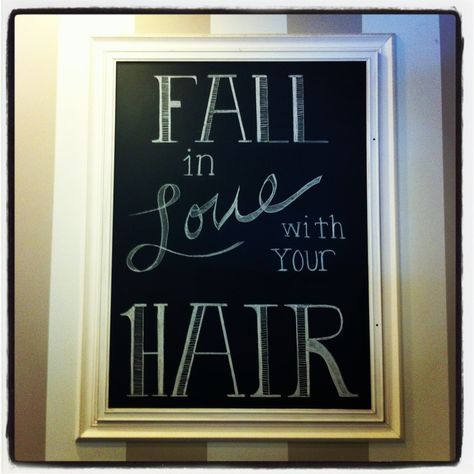 Fall sign at Rouge!                                                                                                                                                                                 More Hair Salon Fall Decorating Ideas, Hair Salon Fall Decor, Fall Decor Ideas For Hair Salon, Fall Salon Quotes, Fall Hair Quotes Stylist, Salon Chalkboard Ideas, Hair Salon Chalkboard Ideas, Fall Hair Quotes, Salon Window Display