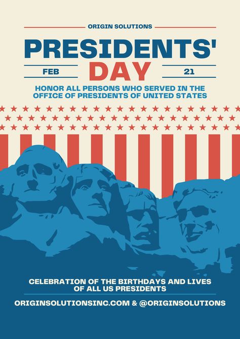 American National Day, Advertisement Examples, Monday Holiday, Presidents Day Weekend, Meta Ads, Edits Ideas, Web Advertising, Presidential Inauguration, Armistice Day