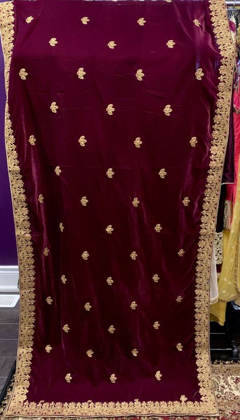 Velvet Dresses Design, 2022 Winter Dress, Velvet Shawls Embroidery, Latest Velvet Dresses, Velvet Shawls, Embroidery Shawl, Designer Shawl, Rajasthani Dress, Velvet Embroidery