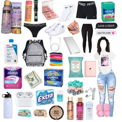 Emergency Kit For School 8th Grade, Middle Survival Kit, 8th Grade Backpacks, Middle School Emergency Kit, Hygiene Bag For School, Middle School Supplies 6th Grade, Outfits For 8th Grade, Emergency Bag For School, Overnight Bag Essentials