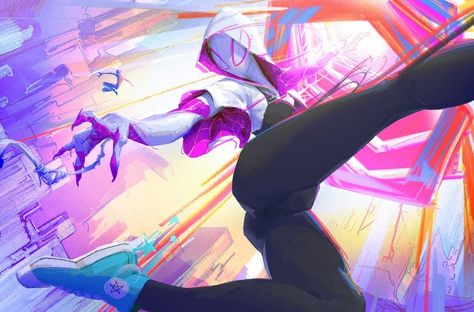 Spider Man Fan Art, Spider Gwen Comics, Spider Gwen Art, Art Spiderman, Spiderman Artwork, Spider Girl, Marvel Spiderman Art, Spiderman Comic, Gwen Stacy