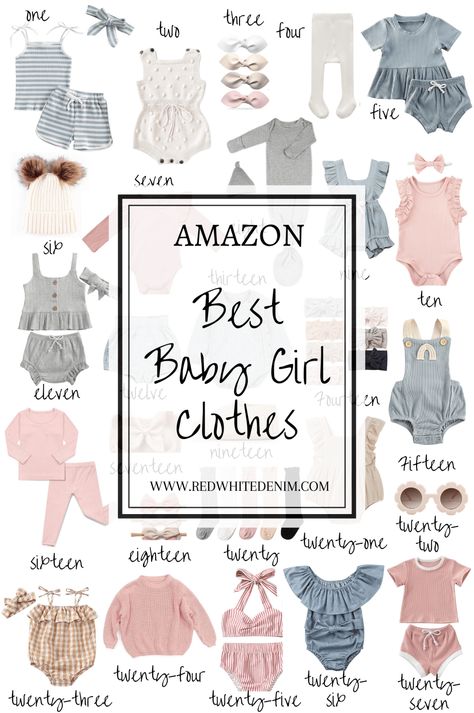 Baby Girls Clothes Baby Girl Wardrobe, Newborn Girl Gifts, Baby Clothes Essential List, 0 3 Months Baby Clothes Girl, Baby Girl Must Haves, Amazon Baby Girl Clothes, Baby Girl Winter Outfits, How Many Newborn Clothes Do I Need, Baby Girl Clothes Newborn