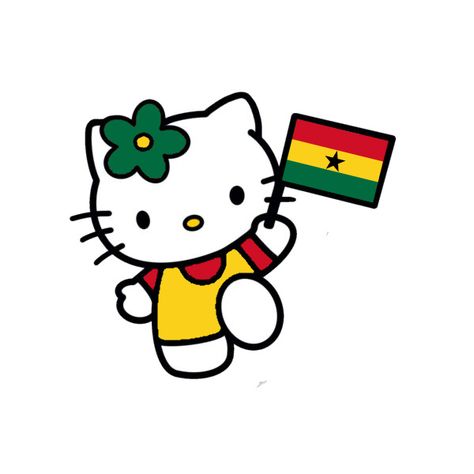 Ghana Culture, Ghana Art, Grenada Flag, Ghana Flag, County Flags, Hello Kitty Decorations, Maltipoo Dog, Kitty Pfp, Africa Flag