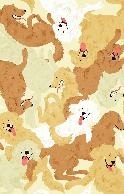 Golden retriever Golden Retriever Wallpaper, Golden Retriever Art, Dog Background, Regnul Animal, 골든 리트리버, 강아지 그림, Kunst Inspiration, Dog Wallpaper, Retriever Puppy