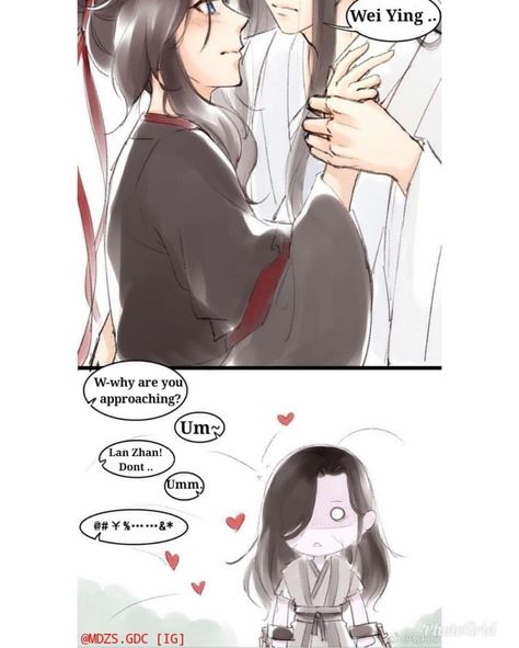 5/5 and suddenly wen ning understands why they told him to get away lol Lan Zhan X Wei Ying, Wei Wuxian X Lan Wangji, Jiang Cheng, Lan Wangji, Mo Dao Zu Shi, Scum Villain's Self-saving System, If You Love Someone, Short Comics, Comic Collection