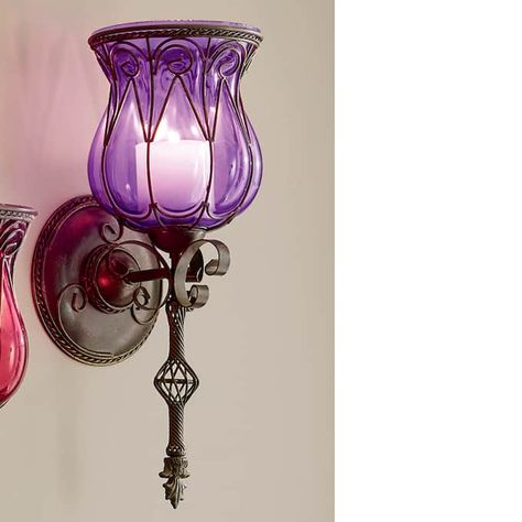 Goth Wall Decor, Apothecary Decor, Wall Scones, Candle Wall Decor, Goth Decor, Purple Home, Montgomery Ward, Victorian Decor, Candle Flames