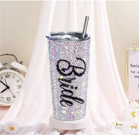 Bling Diamond Bride Tumbler 20 oz Bridal Insulated Tumbler with straw and lid Bridal Shower Gifts, Wedding Gifts For Bride Engagement Party Bachelorette Party Maid of Honor Tumbler for Bridal Shower Bride Tumbler Cup, Bride Cup, Bride Tumbler, Bachelorette Theme, Gifts For Bride, Bachelorette Themes, Party Bachelorette, Wedding Gifts For Bride, Tumbler Gift